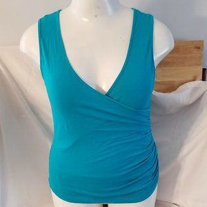 vintage turquoise blue crossbody top